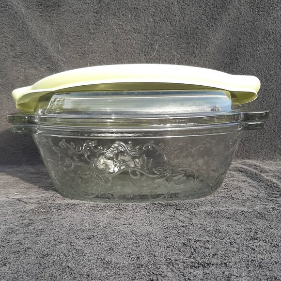 PRINCESS HOUSE FANTASIA CRYSTAL 3 PC 9x13 CASSEROLE BAKING DISH EUC - Picture 8 of 12